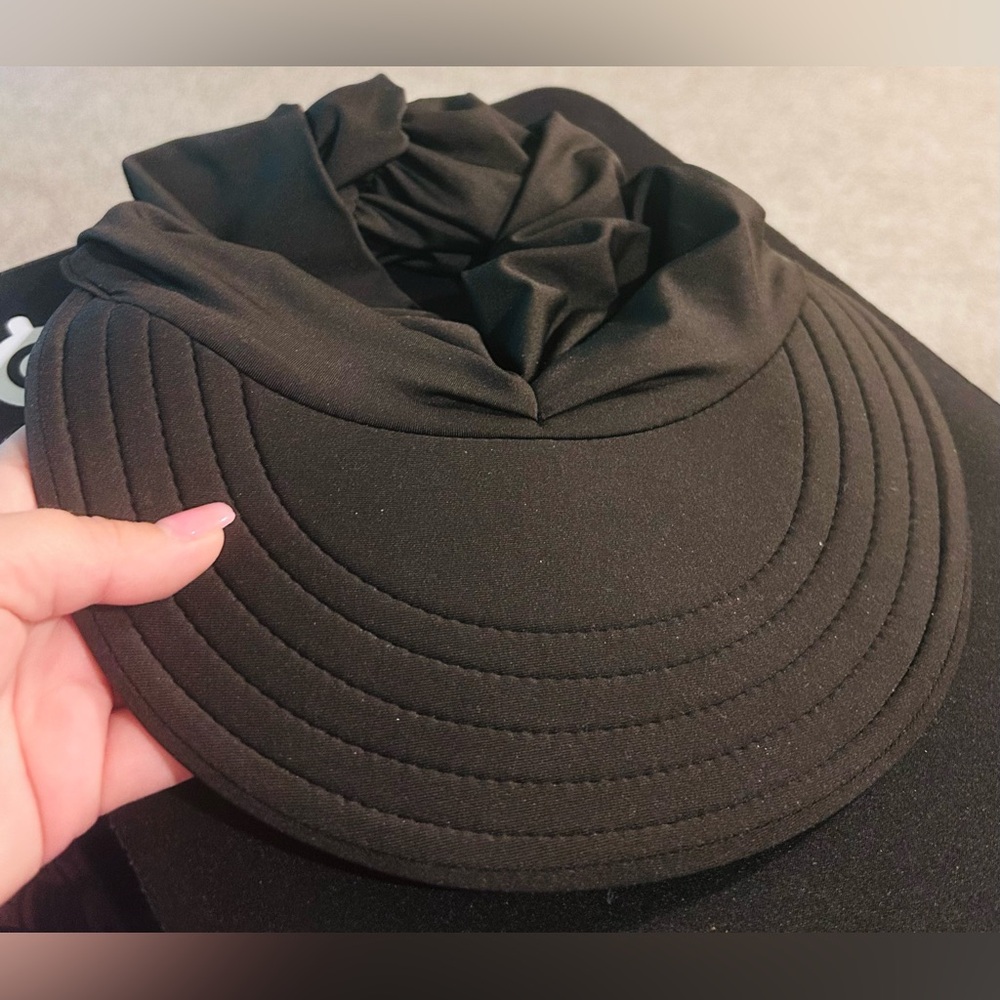 Chic Black Women's Sun Visor